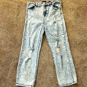 Kendall&Kylie high rise straight jeans, size 13/31.